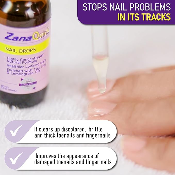Extra Strength Toenail & Fingernail Repair Drops - Nail Care Renewal for Thick, Damaged & Discolored Nails - 6 Pack