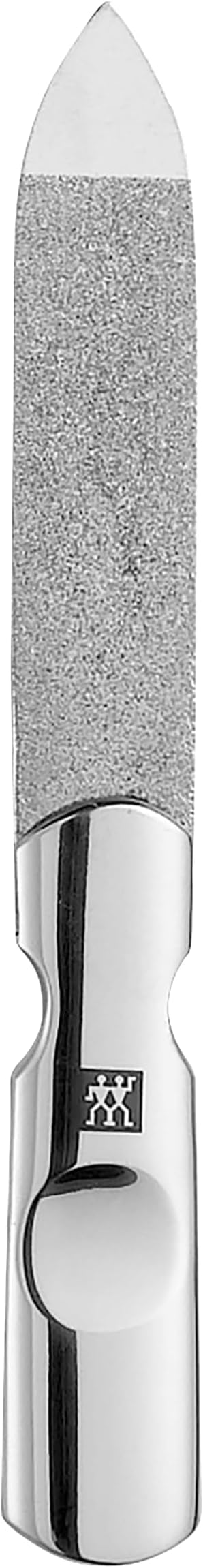 ZWILLING Beauty Classic INOX 4-pc Manicure and Tweezer Set with Black Leather Case, Nail Care Made of Genuine Leather with Push Button