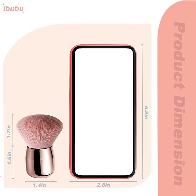 Nail Art Dust Powder Remover Brush Soft Nail Dust Cleaner Brush Makeup Manicure Brushes for Acrylic Nail Art Clean Up Tools 2 Pack
