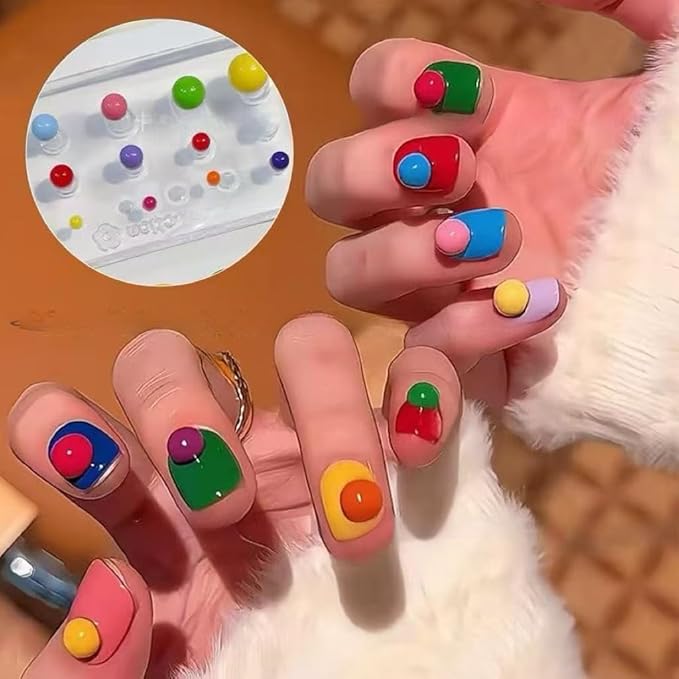 1 Pcs Peas Silicone Nail Art Molds for Women Resin Nail Design