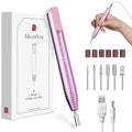 MelodySusie PocketNail Slim Ergonomic Pen-Shaped USB Nail Drill, PC100G 20000RPM Portable Electric File for All Manicure, Pedicure Nail Care, Shaping & Gel Removal at Home for Beginners