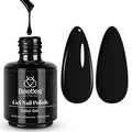 Beetles Black Gel Polish, 1 Pcs 15ml Audrey Black Nail Polish Color Gel Nail Polish Soak Off Art Manicure Salon DIY Uv Lamp Nail Design Decoration at Home