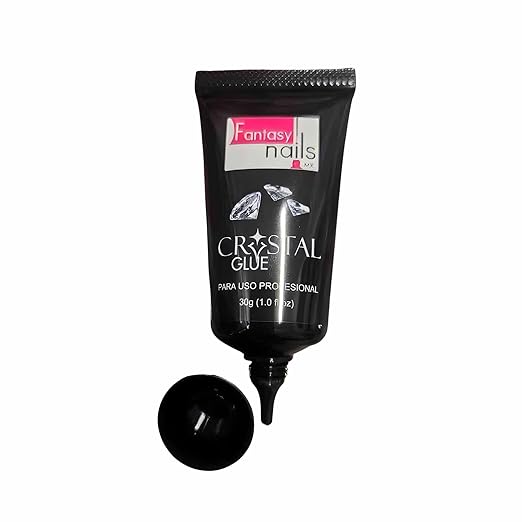 Fantasy Nails Crystal Gel Glue 1oz, Gel Adhesive for Nail Art Decoration and Creation