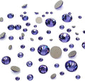 Tanzanite (539) Purple Violet 144 pcs Swarovski 2058/2088 Crystal Flatbacks Purple Rhinestones Nail Art Mixed with Sizes ss5, ss7, ss9, ss12, ss16, ss20, ss30