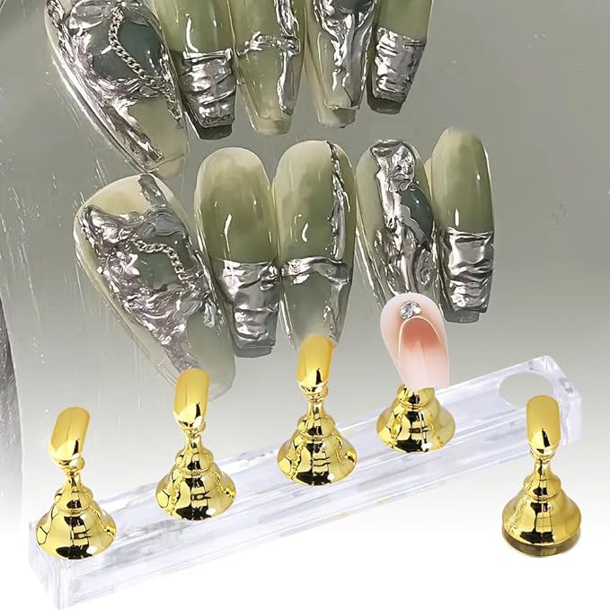 Nail Stands Acrylic Nail Art, Magnetic Nails Tip Holder for Painting Nails Home Salon DIY Display Supplies