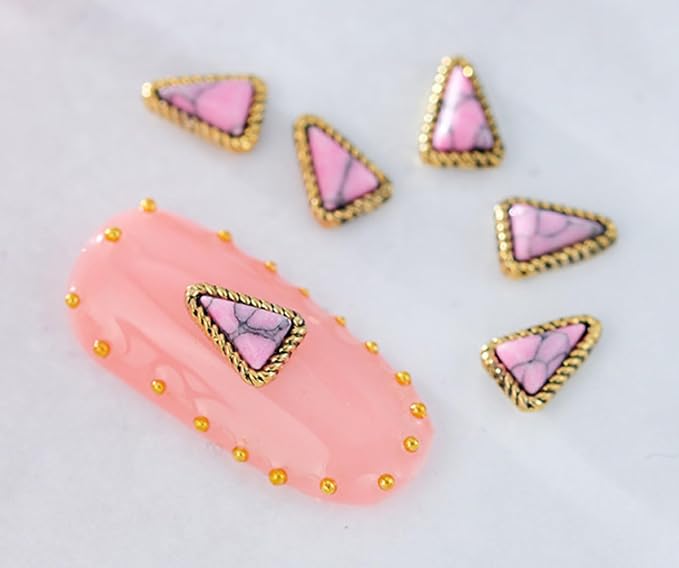 Turquoise Nail Art 3D Nail Products with Hollowed Out Design Nail Accessories Western Nail Art Retro Pendants Suitable for DIY Nail Art (20pcs)
