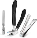 Upgrade Big Long Handled Toenail Clippers for Thick Nails for Seniors, Slanted Angled Head Large Toe Nail Clippers with Catcher, Wide Opening Sharp Precision Finger Nail Cutter for Men Women