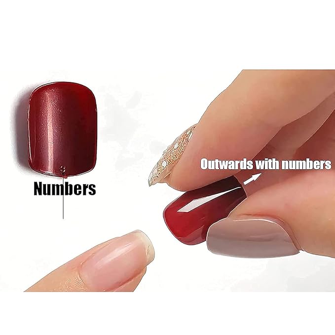 MISUD Press on Nails - Extra Long Square Glue on Nails with French Tip, Acrylic Dollar Money Design 24 pcs