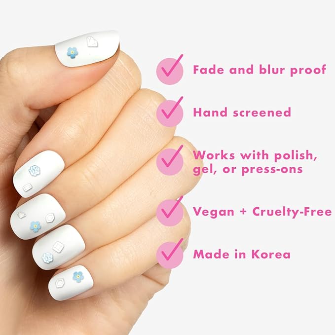 Olive & June Nail Art Stickers | Easy-to-Use Nail Designs | Nail Art Made Easy | Hand-Screened, No-Fade Ink | Accent, Mix & Match, or Cover Chipped Polish | for The Bride
