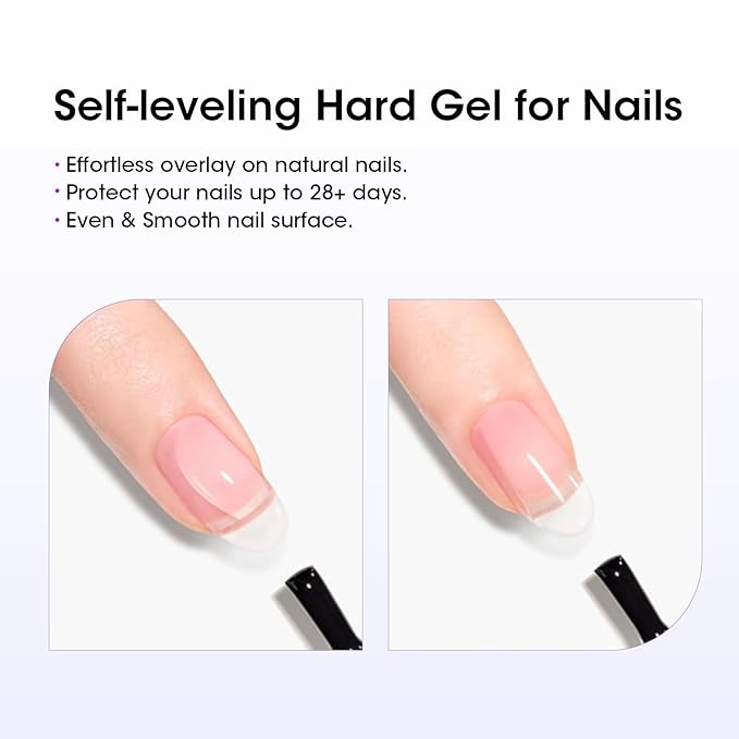 GELLEN 100ml Builder Gel for Nails Nude, Pink Strengthener Gel Color Hard Builder, Nail Apex Building Soak off Long Lasting U V Nail Gel