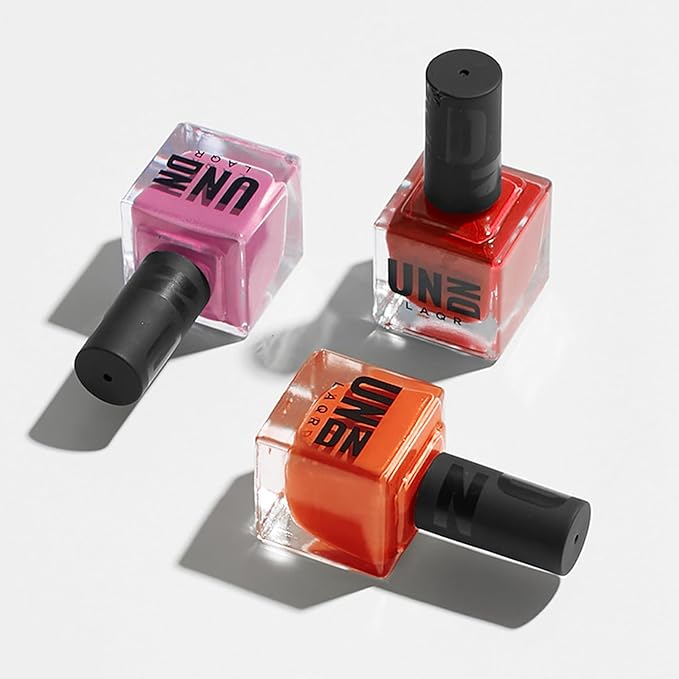 UNDN Vegan Nail Polish - Roulette - Jelly Bright Red Nail Polish for Women and Men - Long Lasting, Durable Finish - Cruelty Free - 0.5 oz
