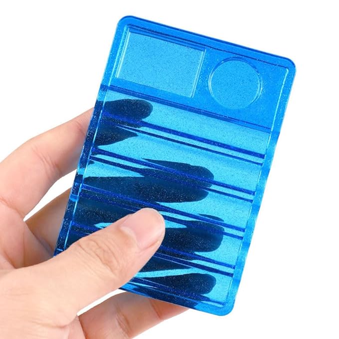 3 Pieces Nail Art Pen Holder Plastic Nail Pen Holder Rectangle Nail Art Brush Holder Nail Art Brush Stand Nail Drawing Brush Pen Holder Nail Art Painting Pen Brush Stand(Multicolor)