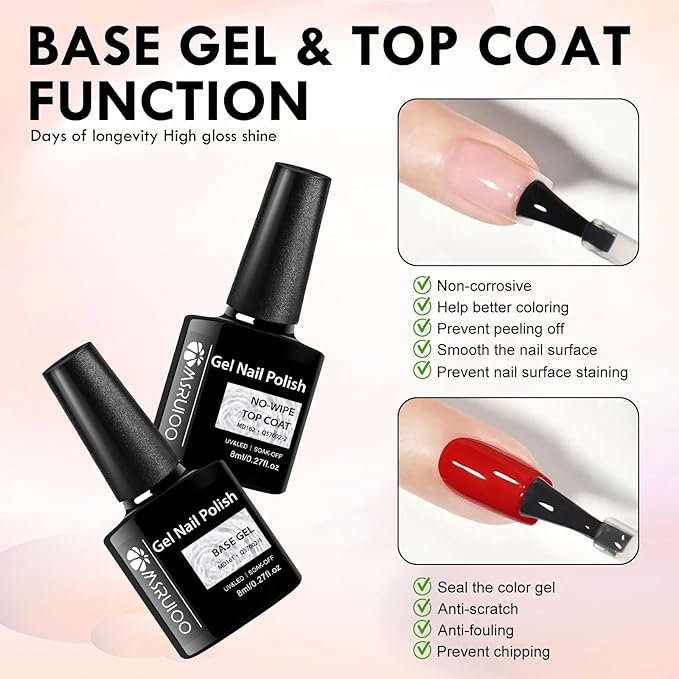 10Pcs Poly Nail Gel Nude Pink Skin Tones Neutral Quick Building Nail Extensions Gel Starter Kit Builder for Nails Art Salon at Home
