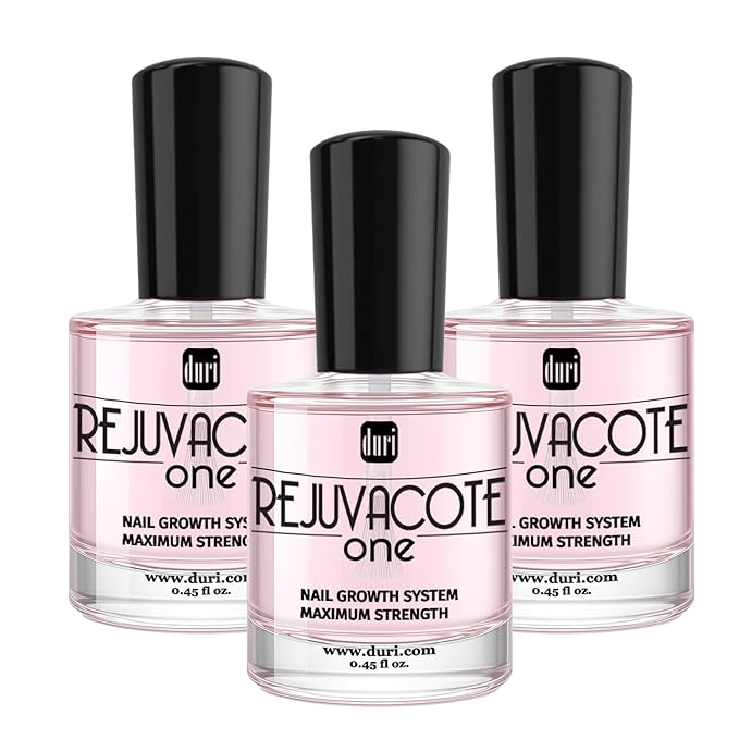duri Rejuvacote 1 Nail Strengthener, Maximum Effect Formula, For brittle, weak, or post-damage nails (Pack of 3-0.45 fl. oz. each)