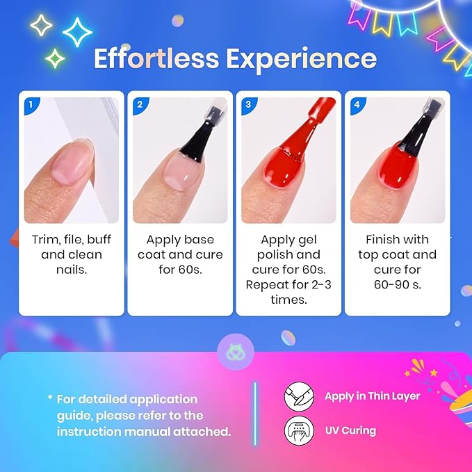 Beetles Spring Gel Nail Polish Set - 20 Colors Neon Gel Polish Kit with 3Pcs Base Top Coat Hot Pink Orange Blue Lemon Green Glitter Colors Soak Off UV Manicure Rainbow Nail Gift for Women