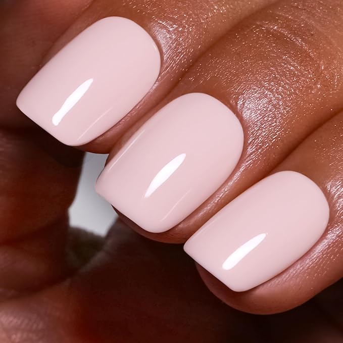 Gel Polish, 0.5 Fl Oz Neutral Pink Nail Gel Polish Spring Summer Art Starter Manicure Salon DIY Soak off UV LED Design