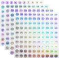 4000PCS 40 Sheets Small Number Stickers(Number 1-400), Self-Adhesive Sticker Numbers for Organizing Nail Polish, Nail Polish Stickers Nail Sample Swatches Sticks, Lipstick