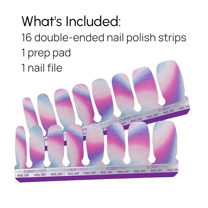 Color Street Wander Luster Shimmer Design Nail Strips