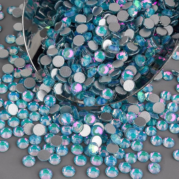 Blinginbox Rhinestones for Crafting,Flatback Rhinestones Glass Gems Stones Round Gemstones Non-Hotfix Crystal for Crafts Nail Decoration,Tiffani Crystal(4.6-4.8mm) SS20/1440pcs