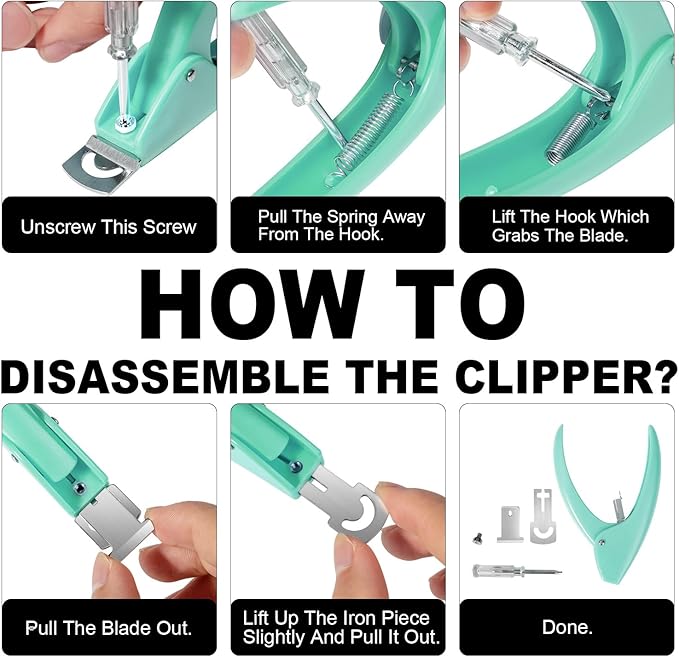 Green Adjustable Nail Clippers with Magnet Sizers for Acrylic Nails, Professional Stainless Steel Fake False Nail Tip Sharp Clipper Cutter Trimmer, Manicure Tool for Salon Home Nail Art