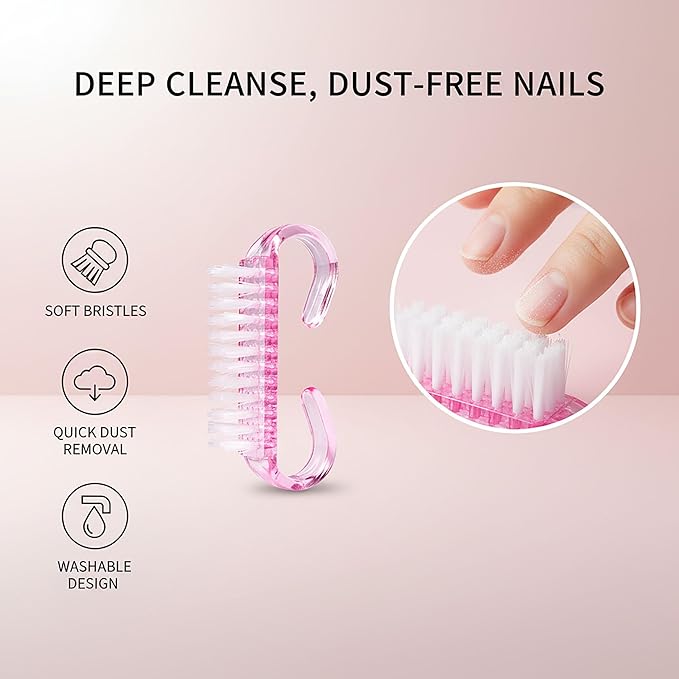 8PCS Stainless Steel Cuticle Nippers & Remover, Nail Clippers Set, Precision Sharp Blades Manicure Pedicure Tools for Home Salon Travel, Complete Nail Care Kit for Women, Pink