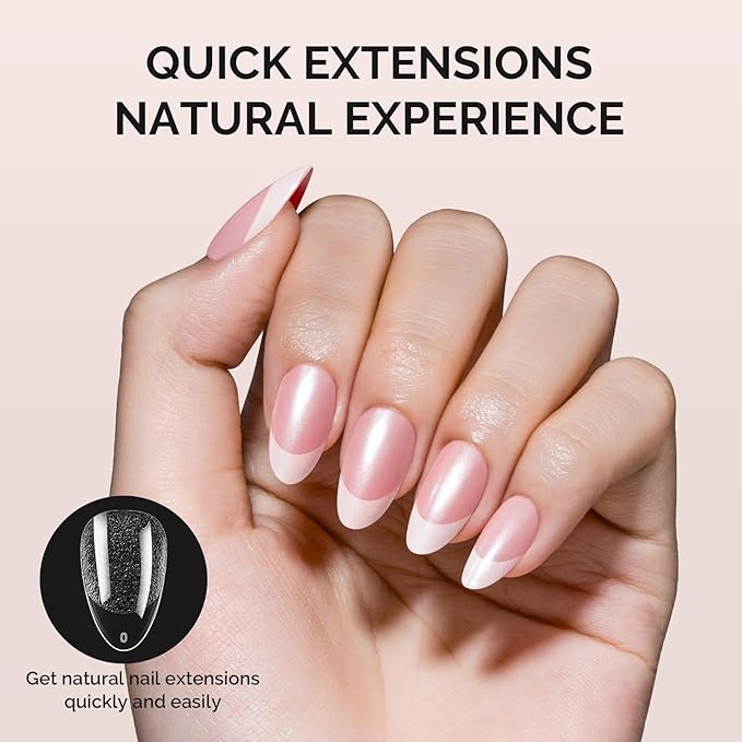 MelodySusie Short Almond X Nail Tips - 300Pcs 15 Sizes Clear Acrylic,Half Matte Full Cover Press on Nails for DIY Extension & Salon Use, Pre-Shaped for Long-Lasting Manicure