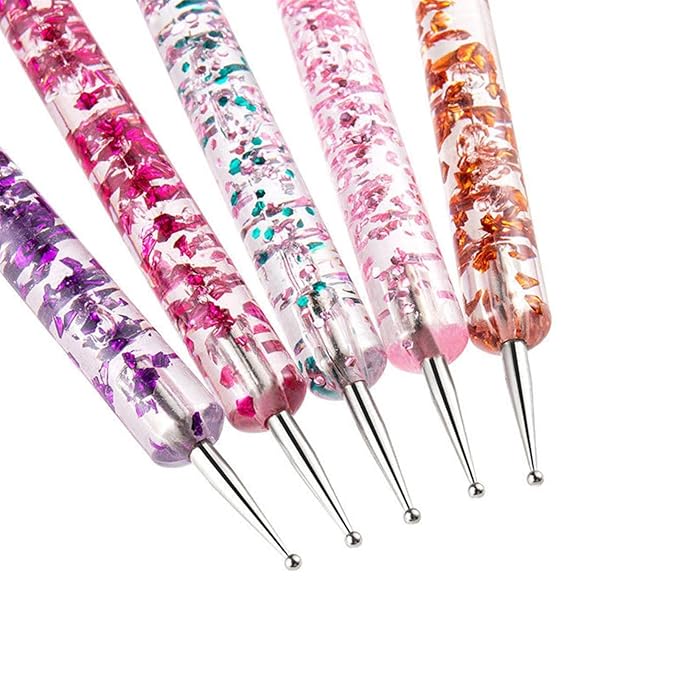 5 PCS Nail Dotting Tools Nail Art Tools Kit, Gel Polish Acrylic Nail Tools, Nail Design Tool Nail Dotting Pen for Nail Art