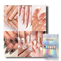 6 Packs (144 Pcs) | Reusable Press on Nails | Stick on Nails 12 Sizes-6 Styles|3D Design