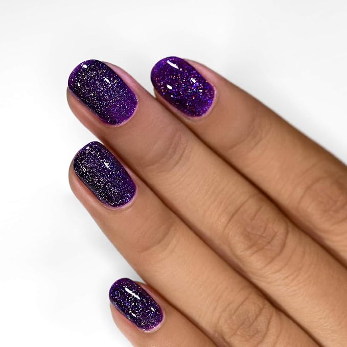 ILNP Vanity - Deep Purple Holographic Nail Polish, Endless Depth, Chip Resistant, Non-Toxic, Vegan, Cruelty Free
