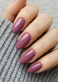 JMEOWIO Gel Nail Stickers Purple Semi Cured Gel Nail Strips Wraps UV/LED Nails Art Design Decoration Accessories
