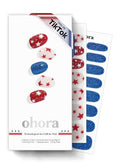 ohora Semi Cured Gel Nail Strips (N Liberated Stars) - Works with Any Nail Lamps, Salon-Quality, Long Lasting, Easy to Apply & Remove - Includes 2 Prep Pads, Nail File & Wooden Stick