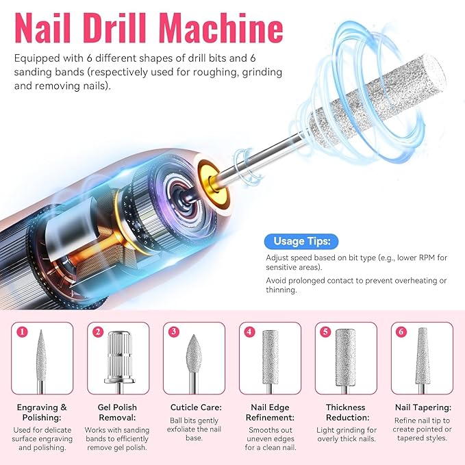 PHOENIXY 53 Pcs Gel Nail Polish Kit with U V Light Nail Drill, 35 Colors Gel Nail Kit 5 Pcs Glossy Matte Glitter Gold Sliver Top Base Coat Red for DIY Home Manicure Nail Sets Gift for Women