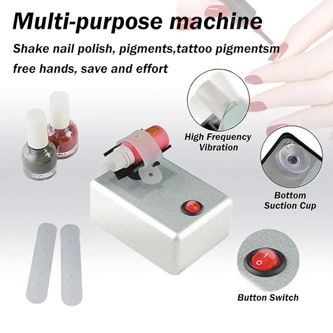 Electric Paint Shaker for Model Hobby Kits & Miniatures - Professional Vortex Mixer for Dropper Bottles, Pots & Square Jars - Hands-Free Agitator for Airbrush Paints & Tattoo Inks (3200 RPM)