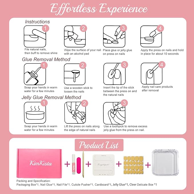 Handmade Acrylic Press On Nails Almond, Short Almond Press On Nails Pink, Ombre 3D Flower Nails For Women Gift, Reusable Stick On Fake Nails Kit With Nail Glue(3D Floral Blush-L)