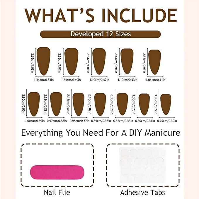Medium Press on Nails Almond False Nail with Winter Gold Hearts Diamods Designs Fake Nails Press Ons Gift for Women 24pcs