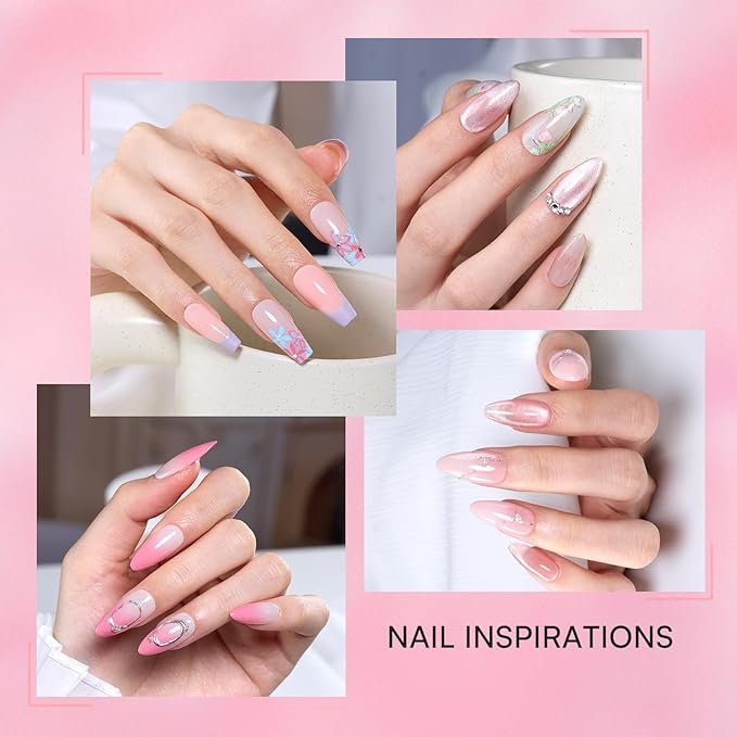Makartt 5-in-1 Nail Art Gel: ColorPot 3 Colors Gel Nail Polish No Wipe with Nail Stamp for Stamping, Ombre Patting, Painting, French Tips & Sculpting with Silicone Head for Diy Nails at Home Salon