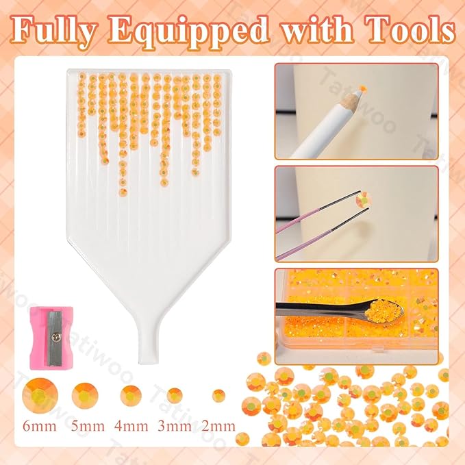 20000Pcs Light Orange Flatback Jelly Resin Rhinestones for Bedazzling, Mix Sizes Crystal Rhinestones Gems, Orange Gems Bedazzling for Crafting, Flatback Rhinestone for DIY Face Makeup Crafts