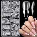 LoveOurHome 600pc Stiletto Nail Tips Fake Nails Clear Press on Nails Long Stiletto Acrylic Nail Tips Full Cover Soft Gel Artificial Fignernails Long Pointy False Nail for Gel Acrylic Nail Extension