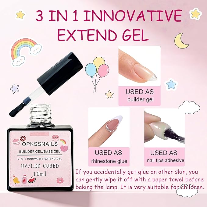 Extra Short Square Kid Nail Tips Kit For Girl, 216Pcs Pre Etched Clear Press On Nails For Kids,Full Cover False Nail with 3 in 1 Nail Glue, Fake Nails Extension Set for Home DIY 12size