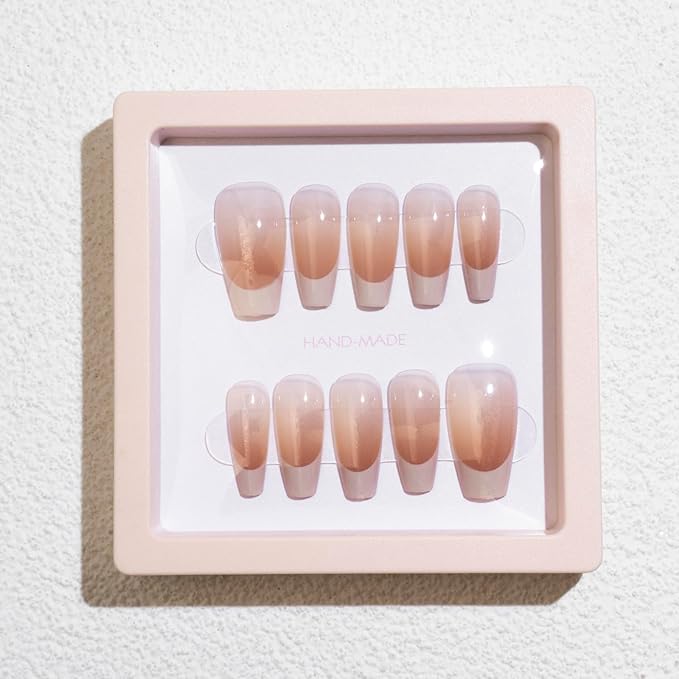 LIGHT RAIN Press on Nail Packaging for Salon - 3.5 x 3.5 X 0.8 Inch 3D Floating Frame, Storage Box Case 24 pcs, Display Card 24 pcs, Pre-cut Double Sided Strong Tape 48 pcs, OPP bag 24 pcs, Pink Color