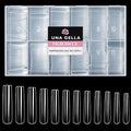 UNA GELLA Extra Long Tapered Sqaure Nail Tips Full Cover 504pcs No C Curve Clear Gel Nail Tips XXL Long Straight Nails Tips Acrylic Nails Square Gel Nails for DIY Nail Art 12 Sizes