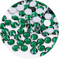 1440 Pcs SS20 5mm Flatback Rhinestones for Nails Art Crafts Glitter Round Gems Crystals DIY Clothes Shoes（Dark Green)