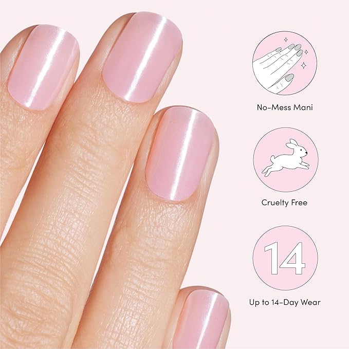 Dashing Diva Glaze Nail Strip Duo - Glazed Collection - Strawberry Glaze & Sangria Glaze - Long Lasting, Chip Resistant, Semi-Cured Gel Nail Strips - Contains 2 Colors
