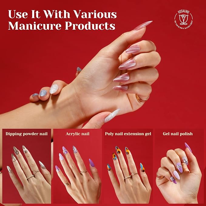 264PCS Clear Medium Almond Nail Tips,ROSALIND Full Cover Clear Fake Nails With Box,12 Size Almond Nail Tips Acrylic False Nail Tips for Nails Extension DIY Nail Art Salon at Home