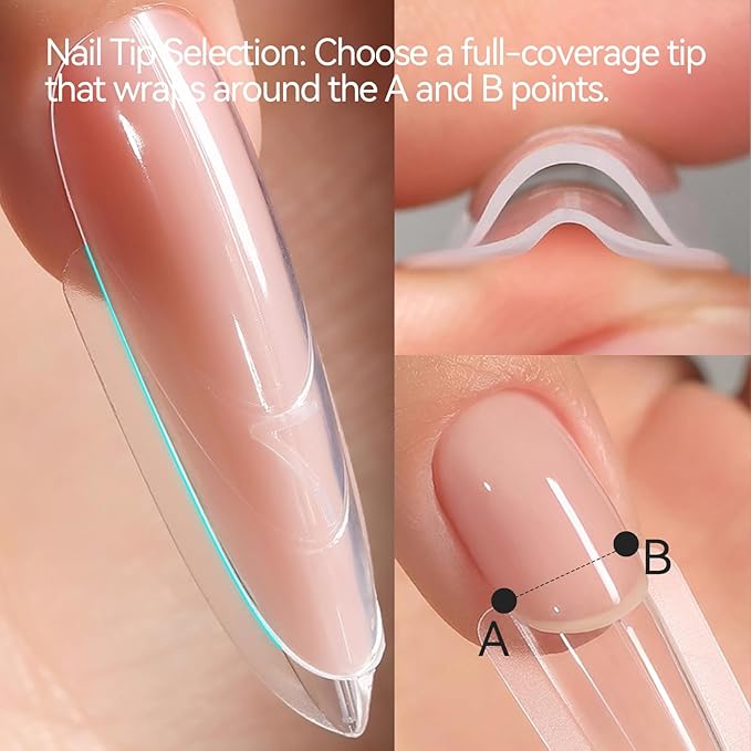 240 pcs Sandwich Dual Nail Forms Reusable Quick Nails Extension Mold for Builder Structure Poly Gel,15 Sizes Long Oval Bulider Forms with Almond Shape Guide Lines Nail Art Tools Salon Home