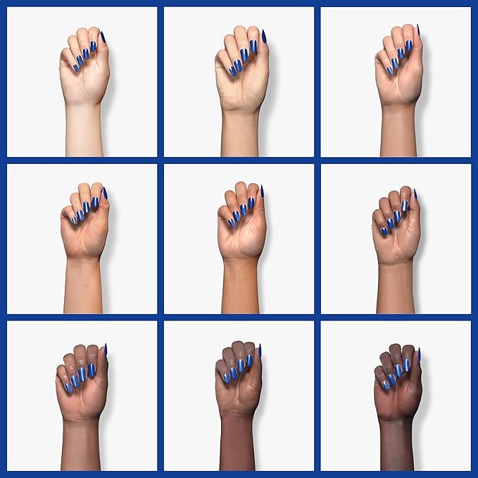 Double Rhythm 15ML Gel Polish Pure Sheer Same Color Same Bottle Soak Off Gel Polish Art Manicure Salon DIY at Home for Women (Dark Blue-A1335)