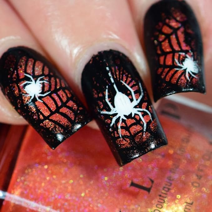 Whats Up Nails - A012 Happy Halloween Stamping Plate for Nail Art Design