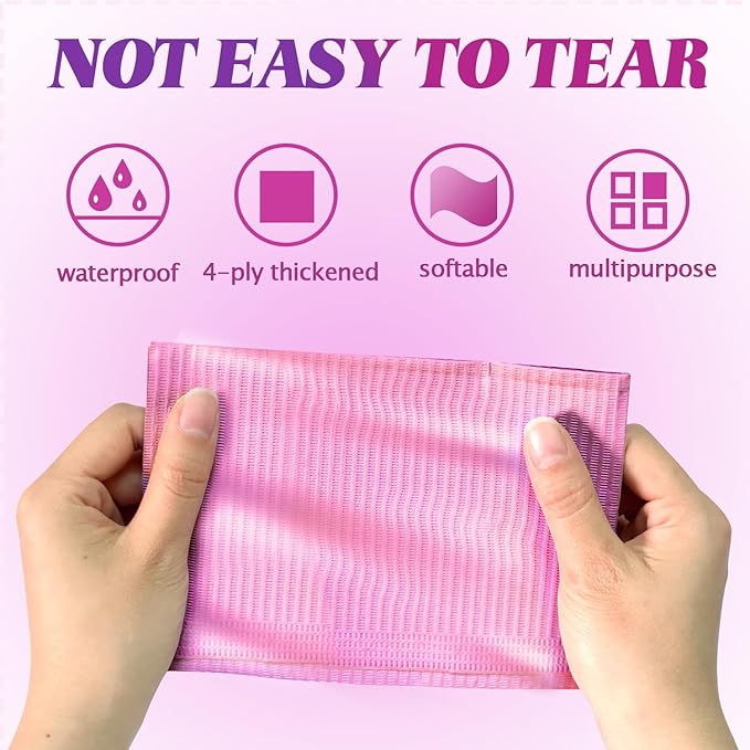 Disposable Nail Mats 50pcs Nail Paper Sheets for Nail Tech 4 Ply Foldable Waterproof Nail Mat Nail Art Accessories for Salon Manicure Tattoo 13" x 18"