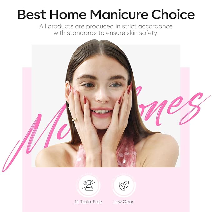 Modelones Gel Nail Polish Set, 6 Colors 2026 Spring Easter Pastel Nude Pink Milky White French Jelly Gel Polish Pearl Hot Pink Glitter Heart Cat Eye Nail Gel Polish LED DIY Gift with Stickers & Magnet