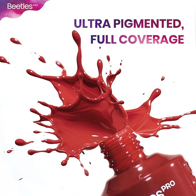 Beetles PRO Gel Polish Kit – Urban Solitude Collection, 18 Colors 15ml Valentines Salon Polish Set with Base Coat, Glossy & Matte Top Coats, 6 Painting Gel For Nails & Tools, UV Nail Lamp Cure Needed